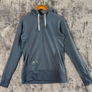 KUIU Womens 1/2 Zip Hoodie Blue Small Performance‎ Stretch